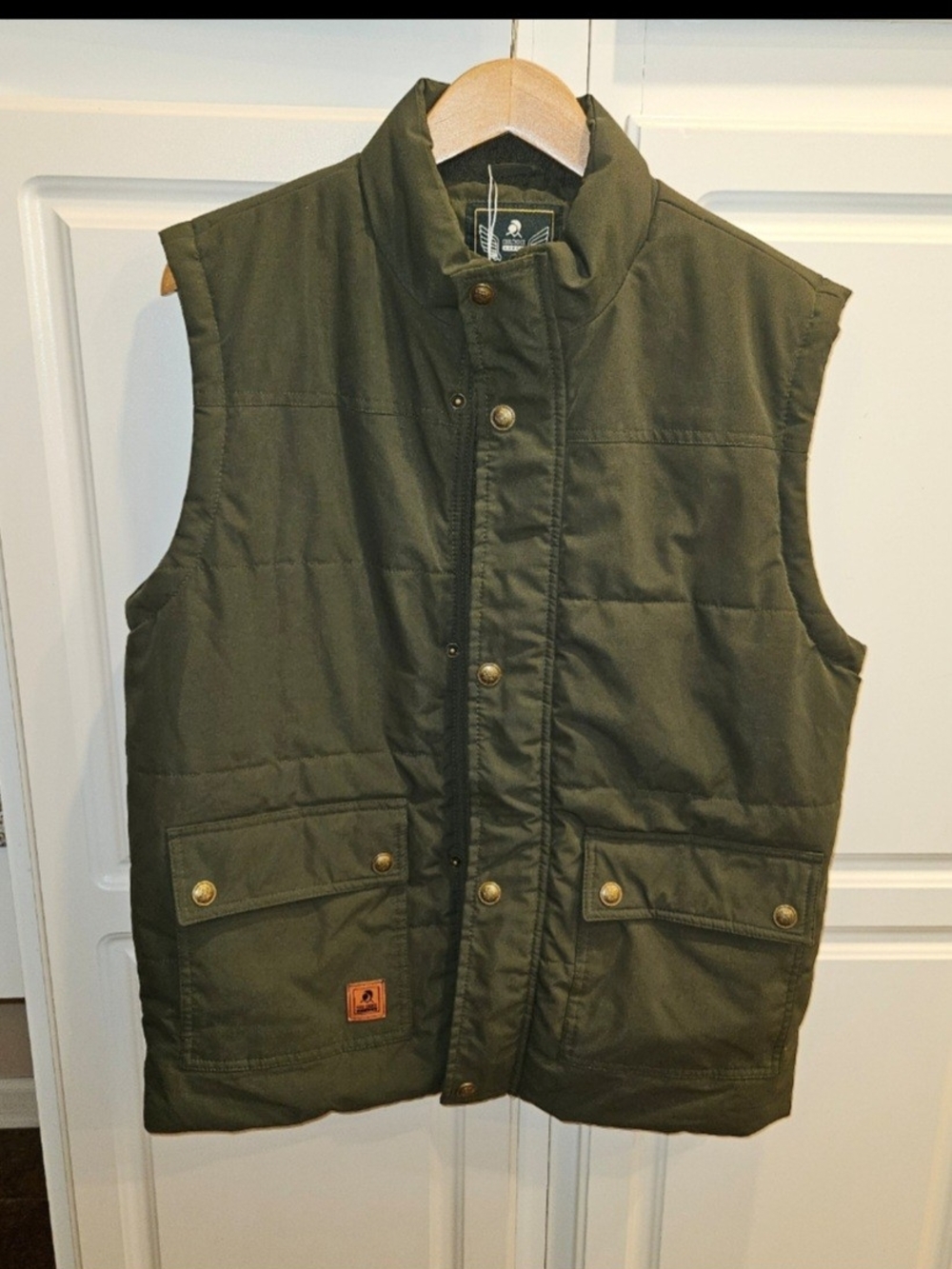 Cool Choice Olive Green Fleece Lined Utility Hunting Vest Men's M